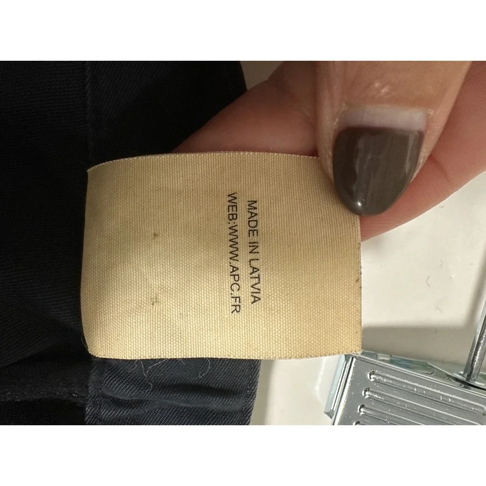 A.P.C. Rue Madame Paris, A-Line Cotton Skirt, Black, Size‎ 36